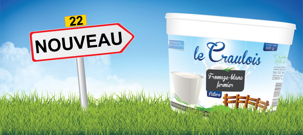 LE CRAULOIS - Fromage Blanc fermier - Nouveau pot de fromage-blanc